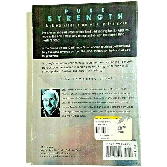 BUY 3...Tempered Steel How God Shapes a Mans Heart Through Adversity Farrar Book - Picture 3 of 7